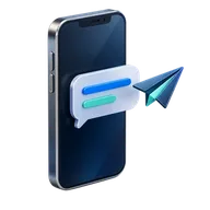 Phone sending a client message