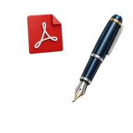 Document and signature pen